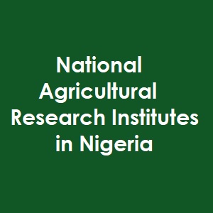 list 15 agricultural research institute in nigeria