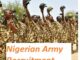 Nigerian Army Recruitment Closing Date